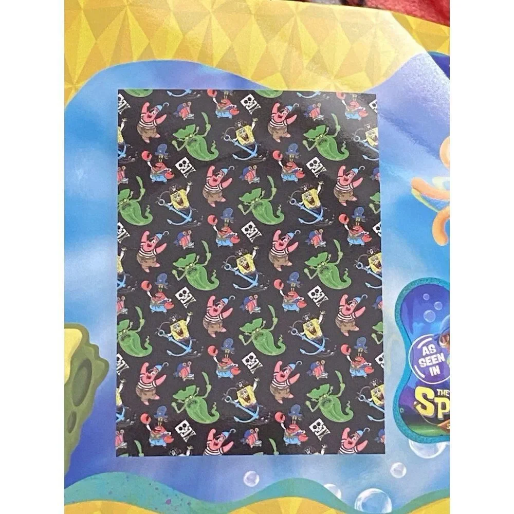 Spongebob Squarepants Movie Throw‎ Blanket 50”X 70” Pirate Davy Jones Black NEW